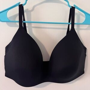 Knix WingWoman Contour Wireless T-Shirt Black Bra Size 8 40E 38F 40F